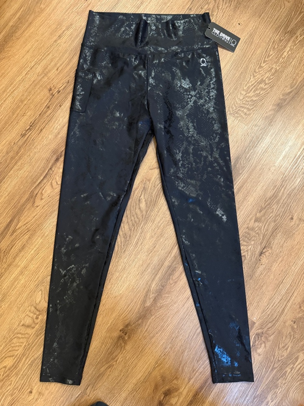 The Payne Co. Black Patterned High-Rise Jeggings